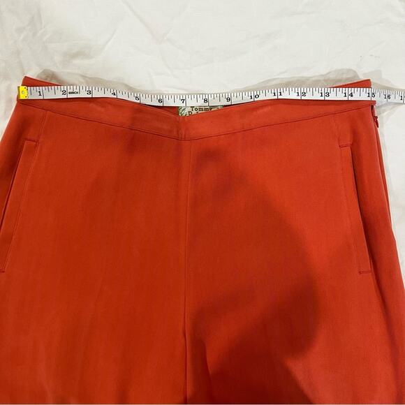 Tommy Bahama NWT Jamaican Jammer cropped Wide Leg Silk Pant sz 8 Red Earth - Picture 7 of 13